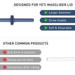 Reusable Silicone Straws for Yeti Tumbler, 2 Pack