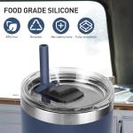 Reusable Silicone Straws for Yeti Tumbler, 2 Pack