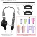 Adjustable Water Bottle Carrier Strap with Wallet