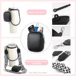 Adjustable Water Bottle Carrier Strap with Wallet