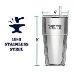 YETI Rambler 26 oz Camp Green Straw Cup
