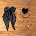 Yeti Tote Bag Charm Set with Bow and Fluff