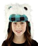 Lazy One Kids' Cozy Animal Hat - Yeti Design