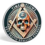 Skull & Eye Design Freemason Wisdom Coin