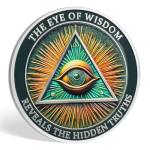 Skull & Eye Design Freemason Wisdom Coin