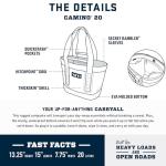 YETI Camino 20 Carryall Utility Bag, Cape Taupe