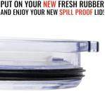 3 Pack of Replacement Lid Rings for Tumblers