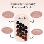 Kitsch Mini Claw Clips - 16 Stylish Hair Clips