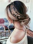 Yeti Floral Rhinestone Hair Vine for Weddings