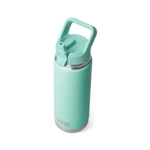 YETI 26 oz Rambler Bottle with Seafoam Straw Cap