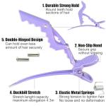 30 Pcs Purple Alligator Hair Clips for Styling