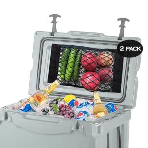 2 Pack Cooler Storage Nets for Camping Gear