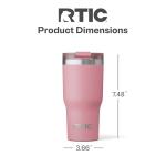RTIC 20oz Insulated Travel Tumbler - Dusty Rose