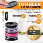 Yeti Tumbler Lid Organizer - Space-Saving Design