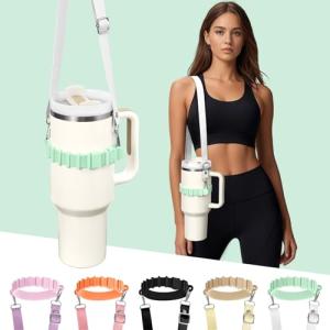 Yeti-Compatible Water Bottle Holder with Strap