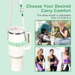 Yeti-Compatible Water Bottle Holder with Strap