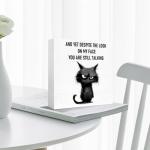 Sarcastic Wood Box for Office Desk Decor