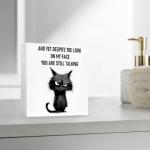 Sarcastic Wood Box for Office Desk Decor