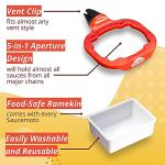 Saucemoto Dip Clip: In-Car Sauce Holder (2 Pack)