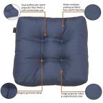 Water-Resistant Outdoor Seat Cushions, Navy, 2 Pack