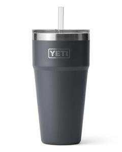 YETI Rambler 26 oz Charcoal Straw Cup