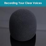 2-Pack Blue Yeti Microphone Pop Filter and Windscreen