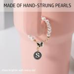 Yeti Cup Letter Charm with Pearl Chain