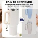 Yeti Cup Letter Charm with Pearl Chain