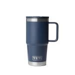 YETI Rambler 20 oz Travel Mug with Straw, Navy
