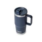 YETI Rambler 20 oz Travel Mug with Straw, Navy