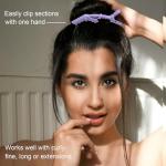 30 Pcs Purple Alligator Hair Clips for Styling