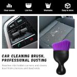 Ziciner Curved Car Detailing Brush - Purple