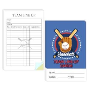 Yeti-Compatible Baseball Softball Lineup Cards - 2 Pcs