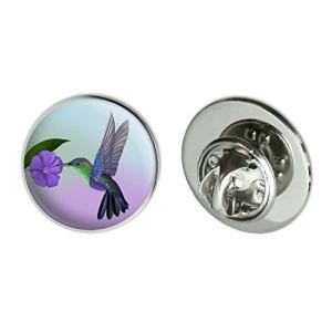 Purple Violet Hummingbird Lapel Hat Pin