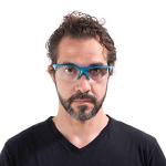 VITENZI Blue Bifocal Safety Glasses with Readers