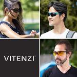 VITENZI Blue Bifocal Safety Glasses with Readers