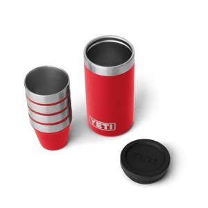 YETI Shot Glass Set with Carrying Case - Red