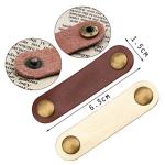 10 Pack Leather Cable Organizer Straps for Men