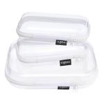3 Pack Clear Waterproof Zipper Storage Cases