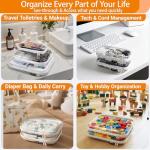 3 Pack Clear Waterproof Zipper Storage Cases