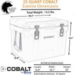 Cobalt 25 Quart Cooler | Keeps Ice 3 Days