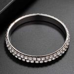 Yeti Pave Chain Link Mesh Bangle Set