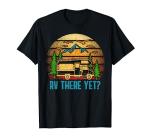 Retro Sunset RV Camping T-Shirt for Yeti Lovers