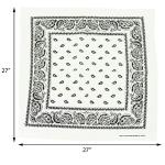 Motique Accessories Extra Large Paisley Bandana Set