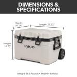Igloo Trailmate 52Qt Insulated Wheeled Cooler