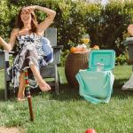 Seafoam 11 Qt Tag-Along Picnic Cooler