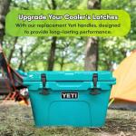 Yeti Replacement Lid Latches - Black Rubber 2-Pack