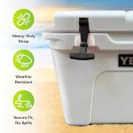 Yeti Replacement Lid Latches - Black Rubber 2-Pack