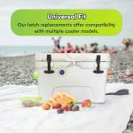 Yeti Replacement Lid Latches - Black Rubber 2-Pack