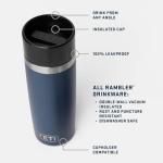 YETI Rambler 16oz Insulated Travel Bottle - Black